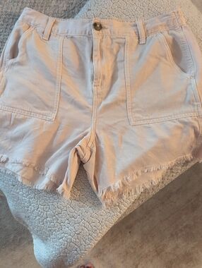 Aerie Light Pink Women's Frayed Hem Shorts